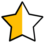 Dekoration: Gelbe Stern