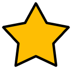 Dekoration: Gelbe Stern